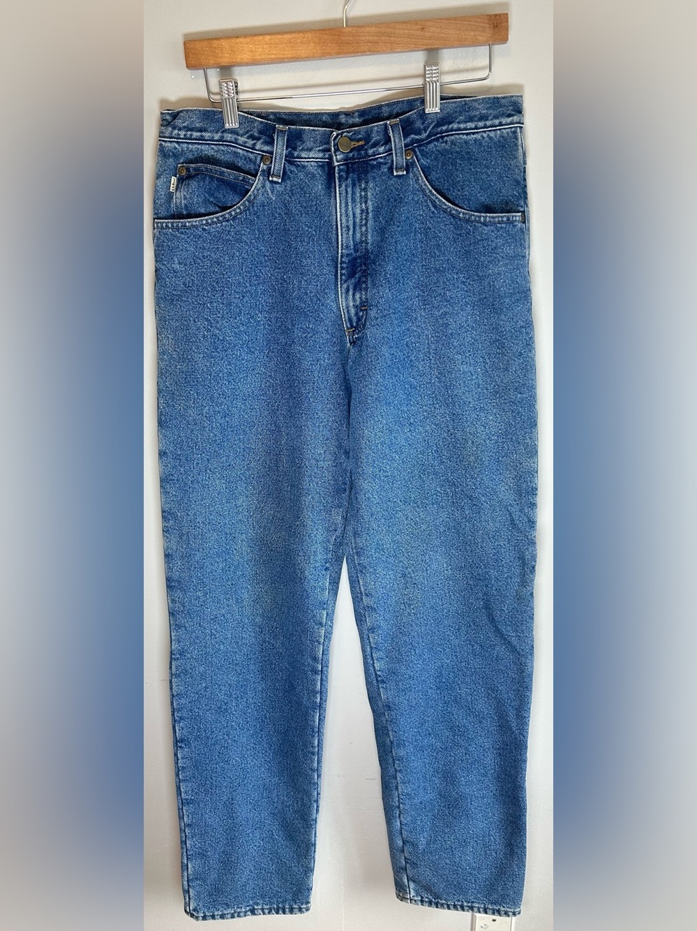 Vintage L.L. Bean Jeans Mens Fleece Lined Denim Cotton Double L Fits Size 32x35